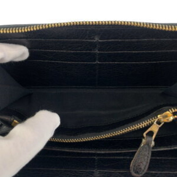 BALENCIAGA Giant Continental Black Leather Long Wallet - Picture 8 of 9